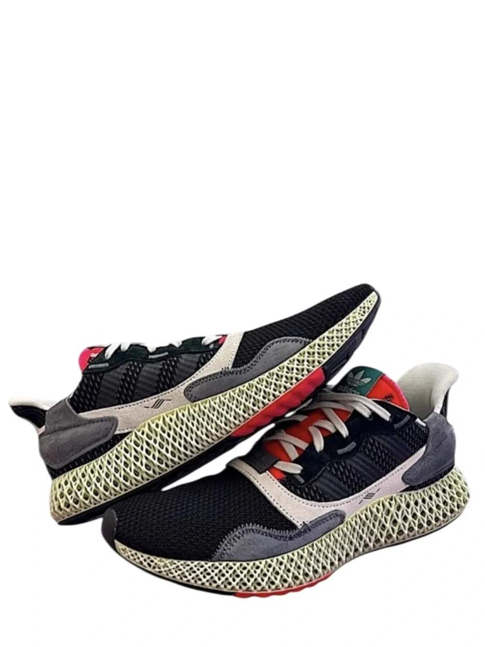 ADIDAS - BLACK TAN MINT GREEN ZX 4000 FUTURECRAFT “BLACK ONYX” SNEAKERS